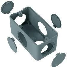 CAIXA CONDULETE 5 ENTRADAS CINZA 1/2" 3/4" NBR 15465 cód.4449