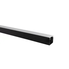 PERFIL P/ FITA LED ALUM EMB 1M 17X16,5MM PRETO cód.6302