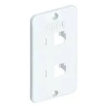 TAMPA PVC 2 RJ45 1" BRANCA cód.7251