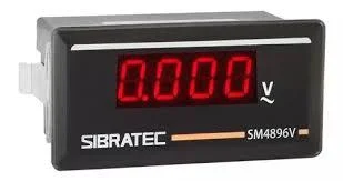 VOLTIMETRO DIGITAL SM4896V ALIMENT AUX. 80~260V SEM CONTROLEcód.6743