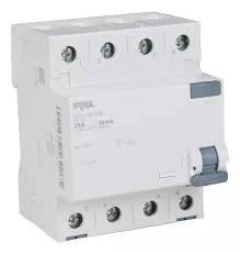 DISJUNTOR CORRENTE FUGA DR 4P TIPO AC 25A, 30MA-5SZ1 cód.7918