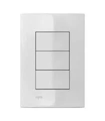 CJ PLACA CEGA 4X2 + C/ SUPORTE BRANCA IRIS cód.4860