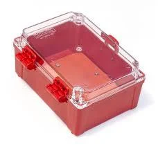 CAIXA / QUADRO PLASTICO 200X140X90MM VERMELHA IP65 cód.2033