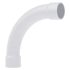 CURVA PVC BRANCA 90° C/ BOLSA 1" cód.7237
