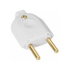 PLUGUE MACHO TOMADA RESIDENCIAL 2P 10A 250V BRANCO cód.4716