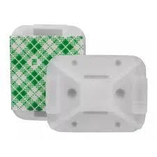 FIXADOR DE CABOS COM ADESIVO E ABRACADEIRA 25X32MM cód.5789