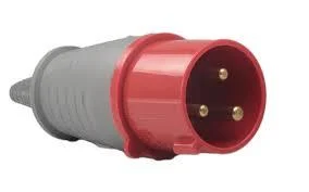 PLUGUE MACHO PLS-3079-16A-2P+T-380\440VCA-IP44-9H VERMELHO cód.4749