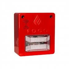 SINALIZADOR AUDIOVISUAL C/ SIRENE 12V/24V CONV N 50/1250P cód.8074