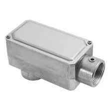 CONDULETE FIXO TIPO "LB" 1.1/2" C/R C/TAMPA BSP ALUMINIO  cód.10