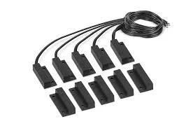 CJTO SENSOR MAGNETICO C/FIO XAS SOBREPOR BLACK (5UNID) cód.6102