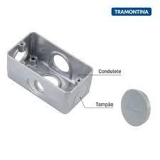 TAMPAO 1" TERMOPLASTICO P/ CONDULETE MULTIPLO cód.4997