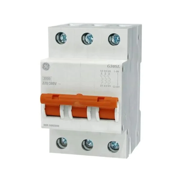 Disjuntor Tripolar 415V 10A 5KA/3KA 220V/380V cód. 8499