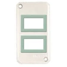 TAMPA 2 POSTOS P CONDU 1" S/PINT MOD LIZ/LUX2 HORIZ ALUMINIO cód.5122