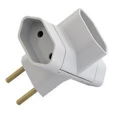 PLUGUE T TOMADA RESIDENCIAL 2P 10A 250V BRANCO cód.5588