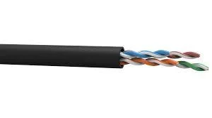 CABO LAN 2PX24AWG CAT.5E U/UTP CMX INT/EXT PRETO cód.6886